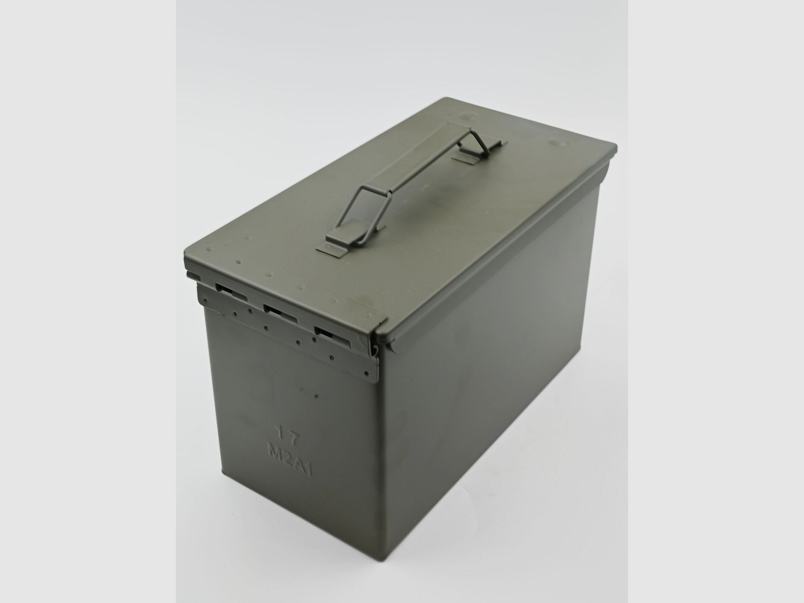 Munitionsbox Style Nato M2A1, ca. 30x19x15cm, grün, Stahlblech