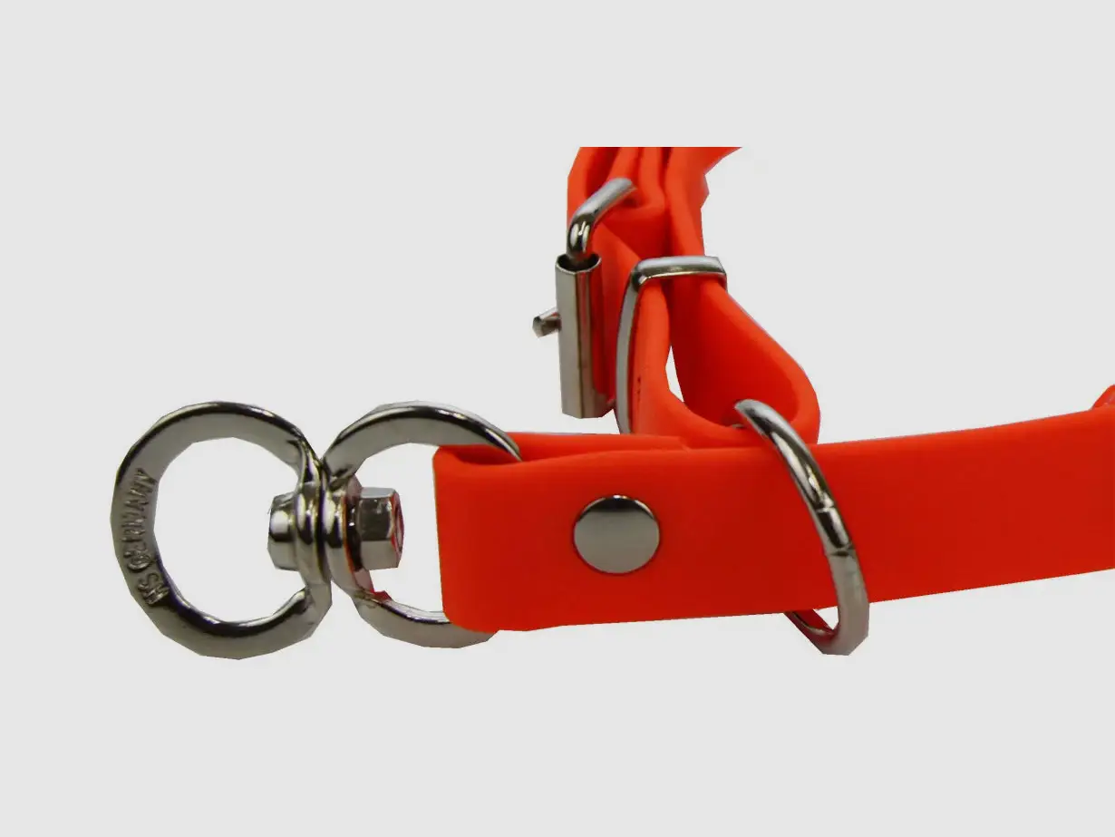 Collier AKAH rouge signal en BioThane, image 2 sur 3