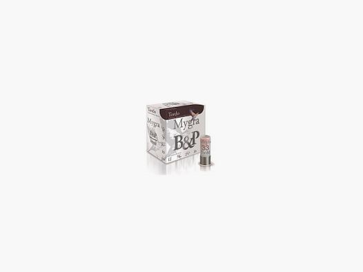 BOITE DE 25 CARTOUCHES B&P MYGRA TORDO CALIBRE 12 - 33G - PB 9.5