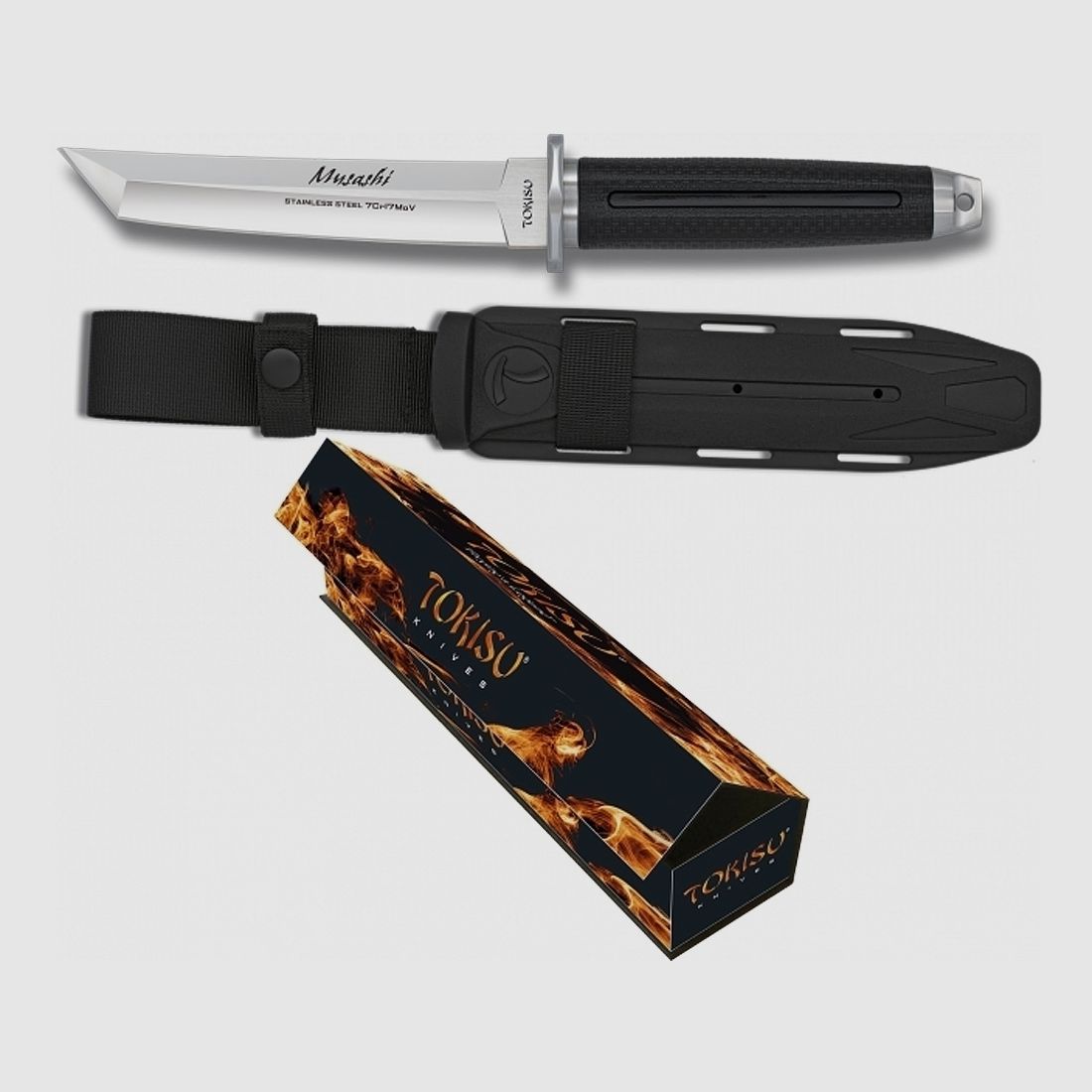 TOKISU Messer 15cm handliches MUSASHII Tanto G10 7Cr17MoV in Box