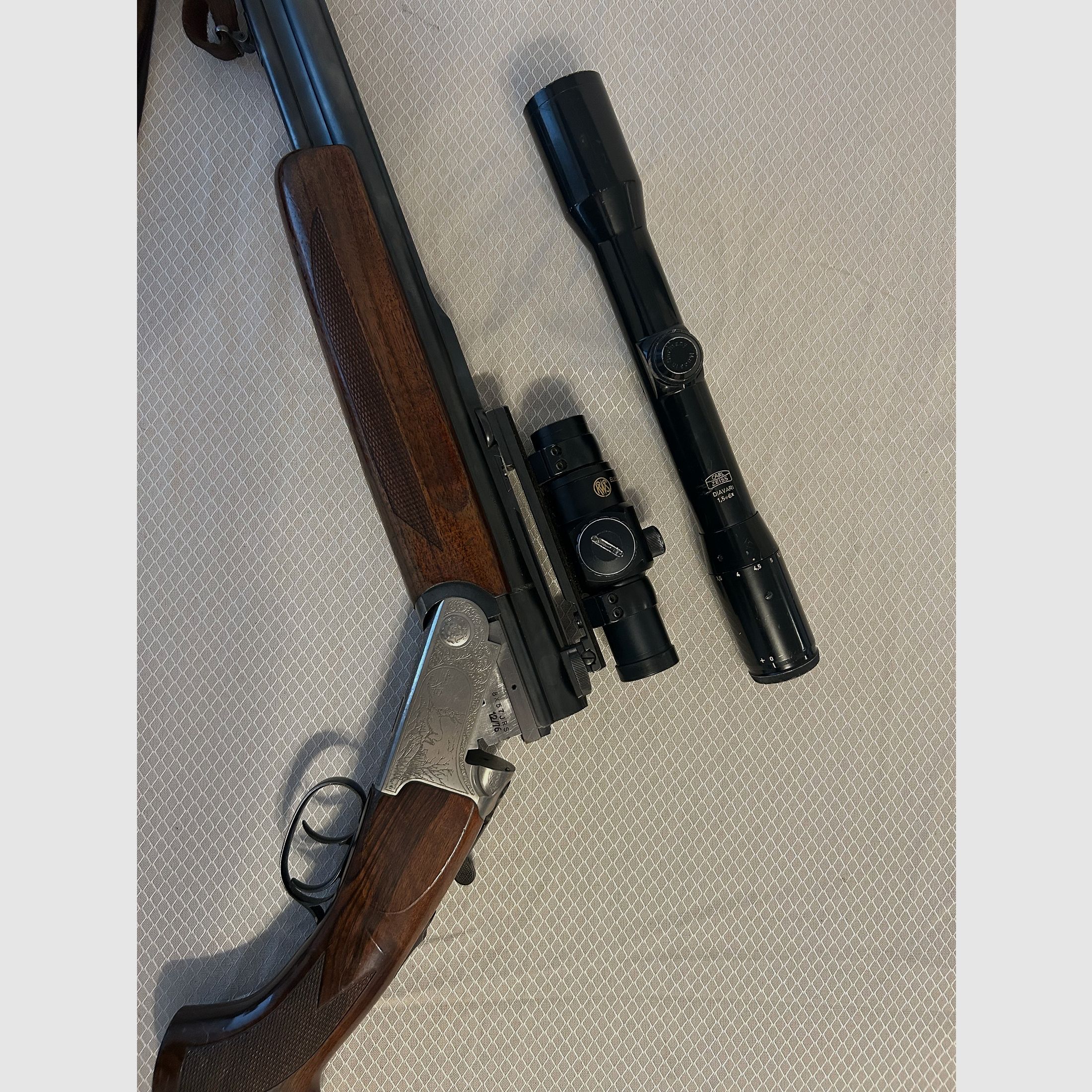  Bockbüchsflinte FAIR  8x57 IRS / 12/76 – mit Zeiss, Hensoldt & RWS Leuchtpunkt