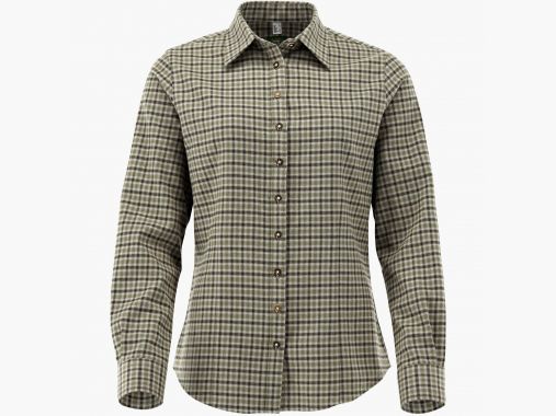 OS Trachten Dames Blouse (olijf/bruin) | 46