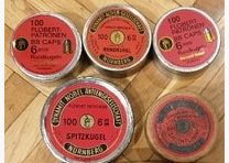 100 cartouches Flobert 6mm balle ronde .22 RWS Dynamit Nobel