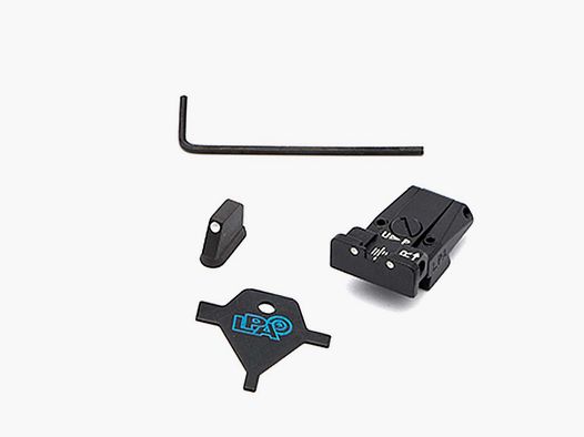 Juego de mira ajustable LPA SPR86CZ30 para CZ 75, 75B, 85, P07 Duty (para modelos con miras delanteras de cola de milano)