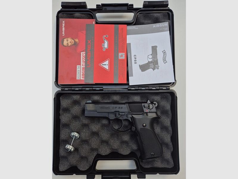 Walther CP88 brüniert - UNGESCHOSSEN aus Sammlung ### full Set ### UVP: 249,00 Euro.