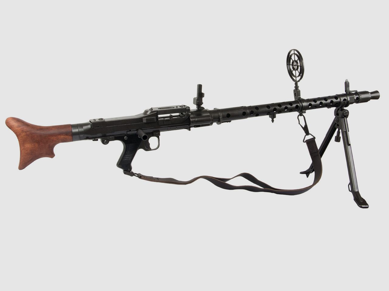 Denix Deko Maschinengewehr Wehrmacht Fliegervisier Kreiskorn MG 34 Deutschland 1934 Zweiter Weltkrieg LĂ¤nge 122 cm