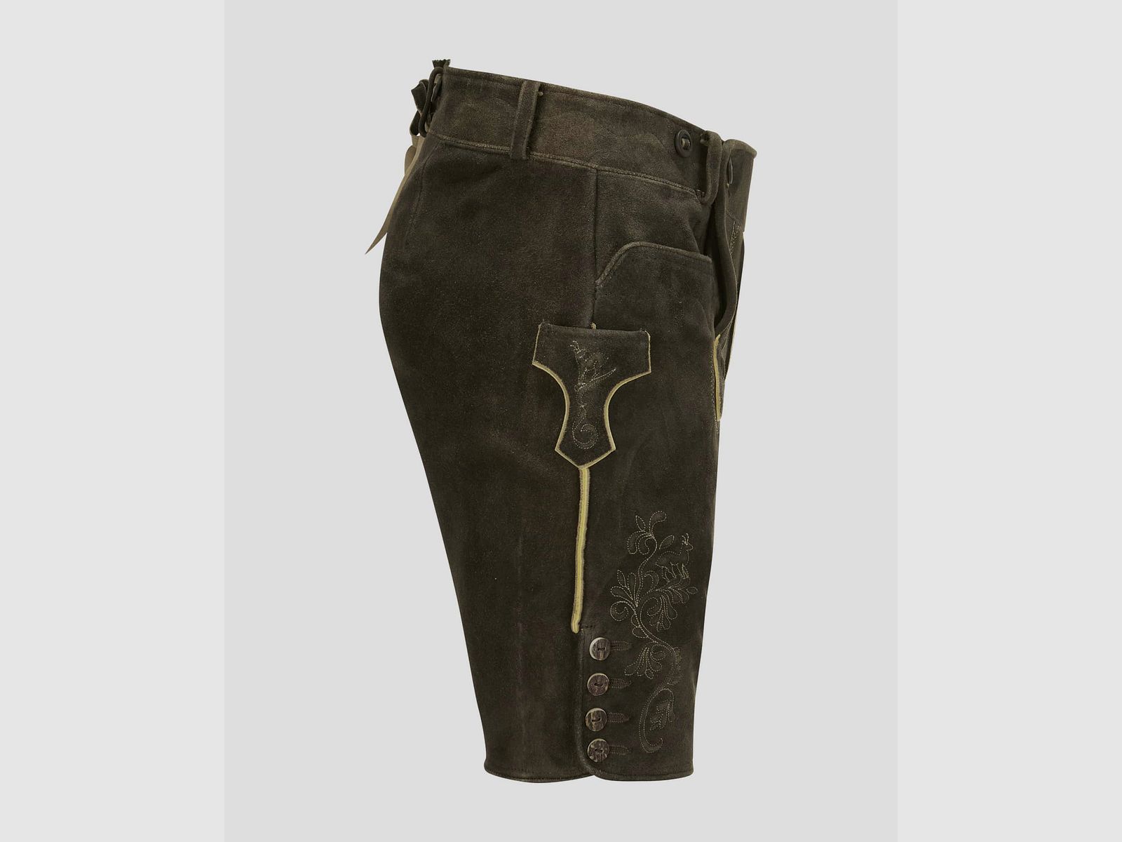 Meindl Loisachtal korte leren broek in Bisam, afbeelding 3 van 5