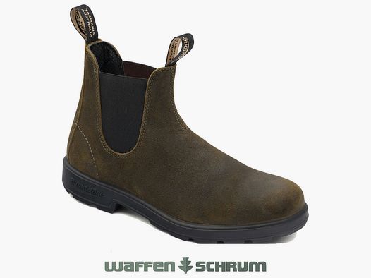 Blundstone Stivaletti 1615 Verde Oliva Scuro, Camoscio Ruvido