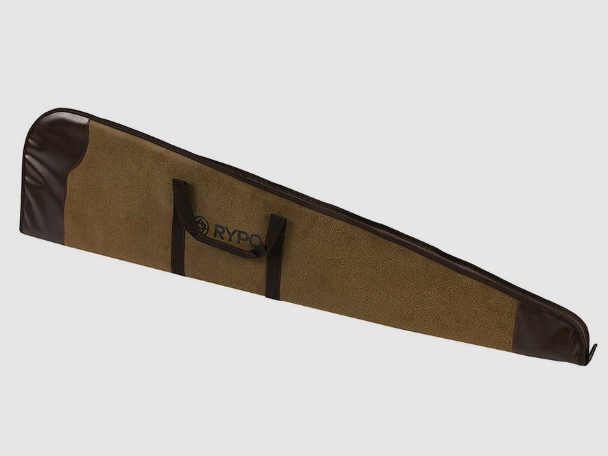 Rifle case with leather trim