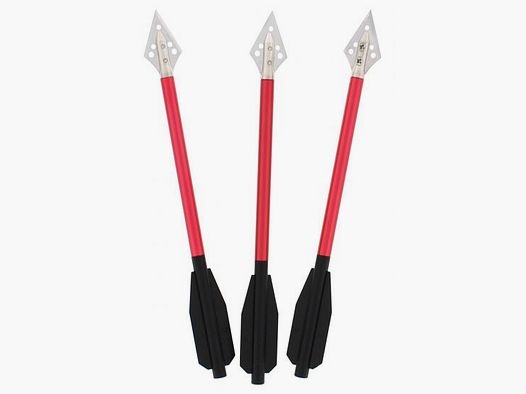 6,5 ZOLL ALUMINIUMPFEILE MIT JAGDSPITZE - 3-ER PACK
