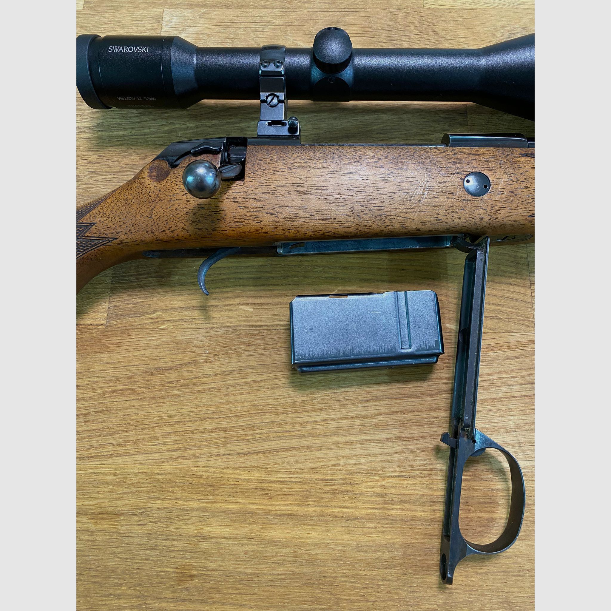 Voere Titan II bolt-action rifle caliber 7x64 with Swarovski Habicht 8x56 scope