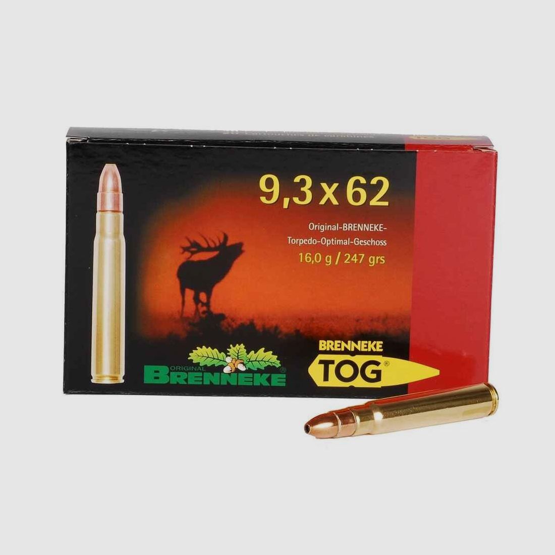 9,3x62 TOG 16,0g/247grs. Brenneke