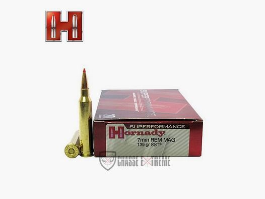 20 patronen HORNADY Superformance 7mm Rem Mag 139 Gr Sst