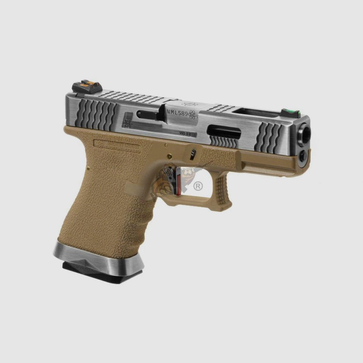 WE Custom 19 Metall Version Dual Tone Desert GBB -F-