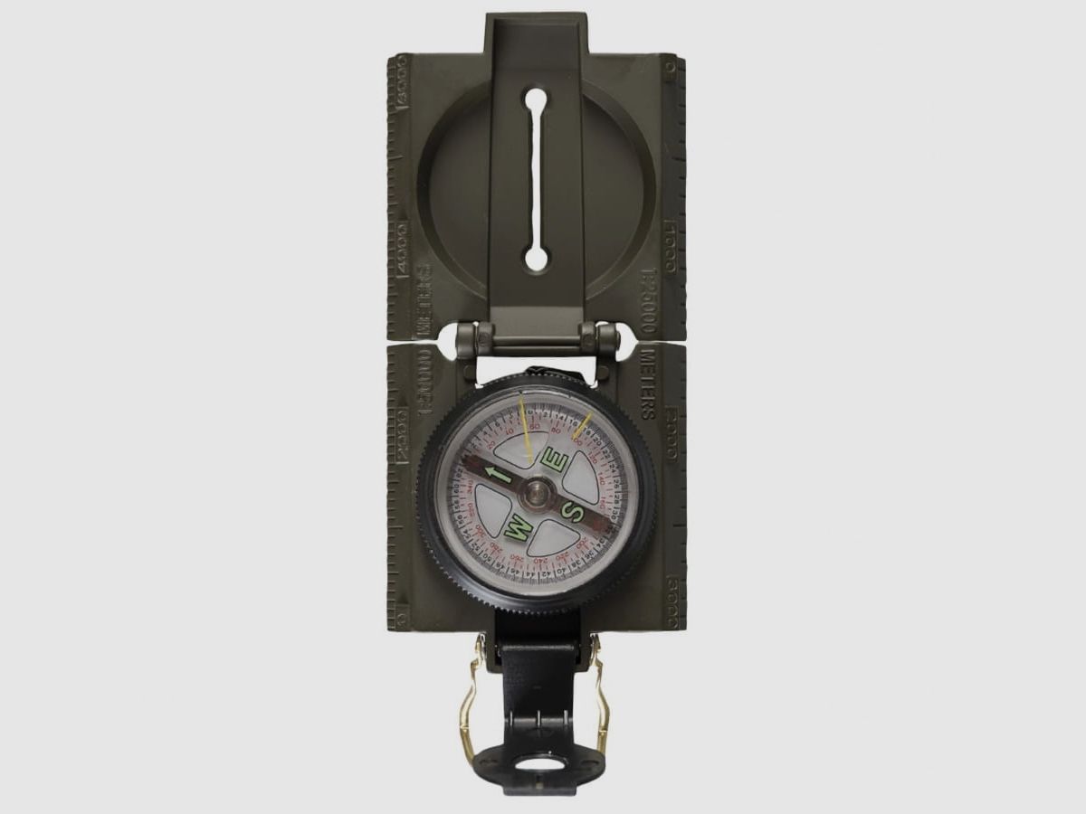 Mil-Tec Kompass, beleuchtet, aus Metall, olivgrün, Bild 3 von 3