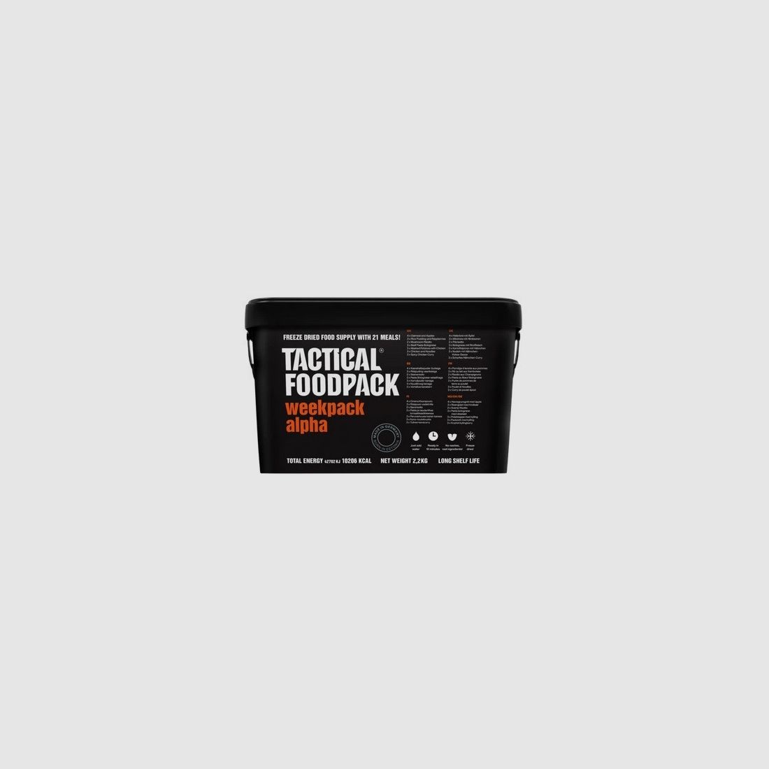 TACTICAL FOODPACK WeekPack Alpha (Contiene 21 pasti)
