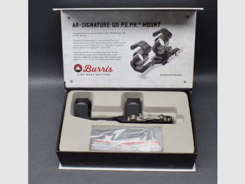 Burris Ar-Signature P.E.P.R. 30 mm QD -Halterung 410352, aus einer Geschäftsauflösung