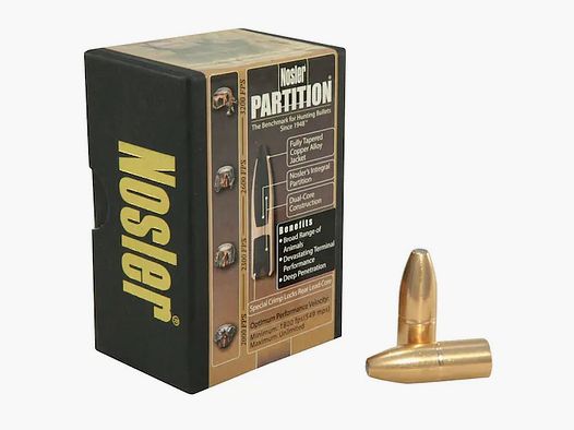 Balle Nosler Partition .458/.458 500GR PPT 25 pièces