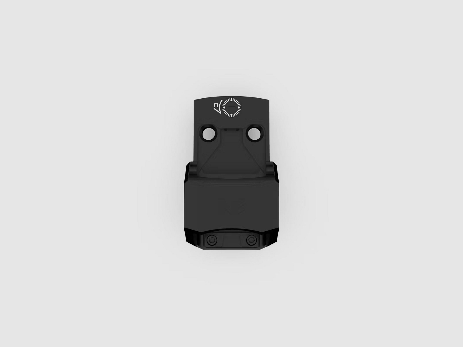 Swampfox Sentinel II 1x20 RMSc Micro-Reflexvisier - 3 MOA Dot, rot, Blackout Rear Sight Guide