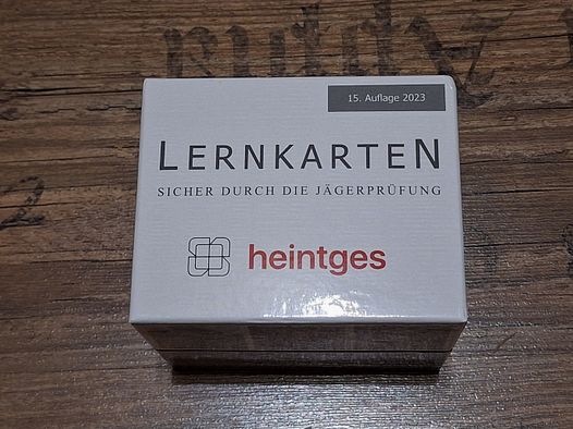 Heintges Lernkarten für die Jägerprüfung 15. Auflage von 2023