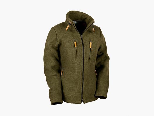 Chaqueta de loden suave "Kragenwally", verde musgo