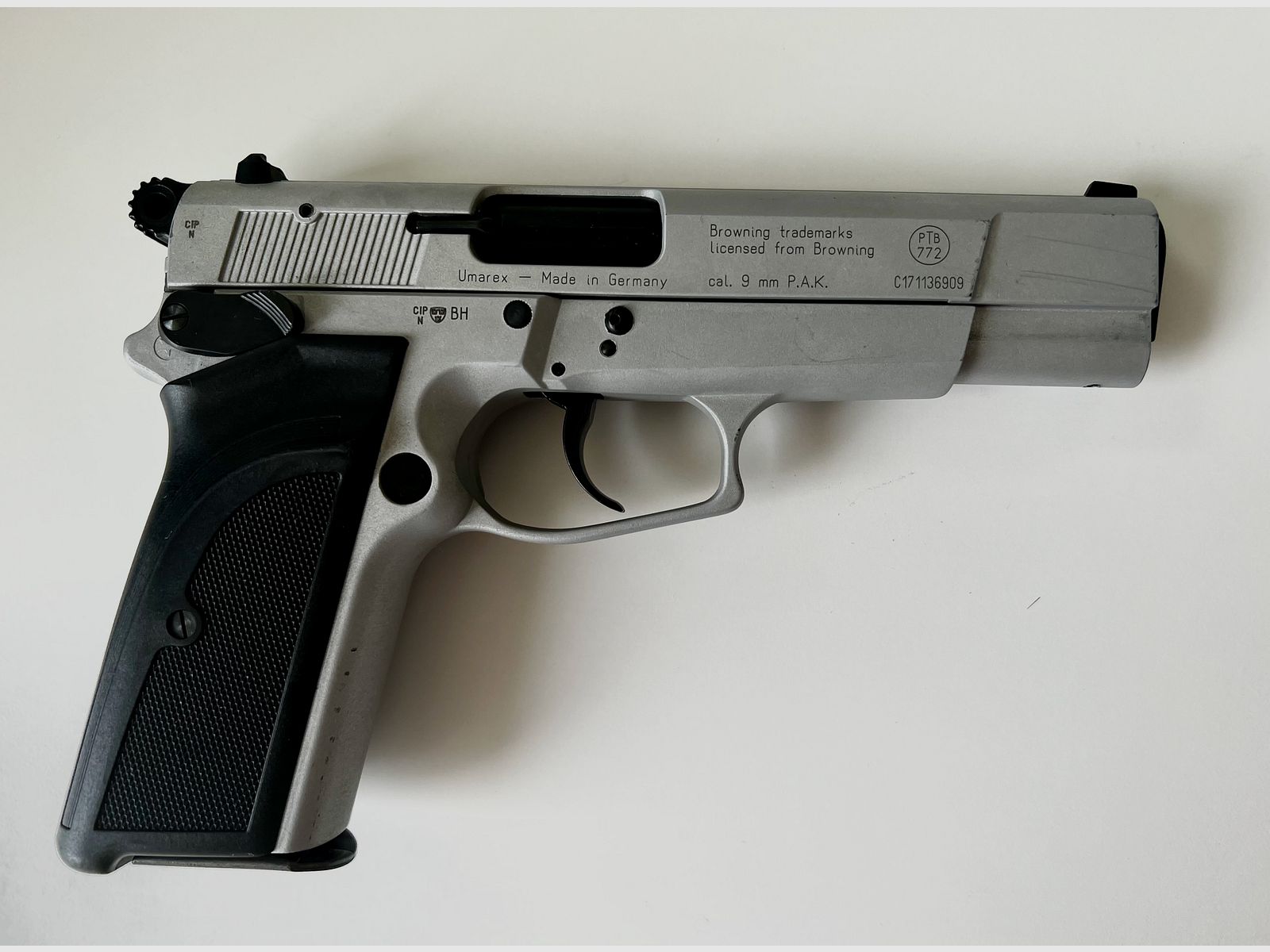 Browning GPDA 9mm P.A.K blank firing