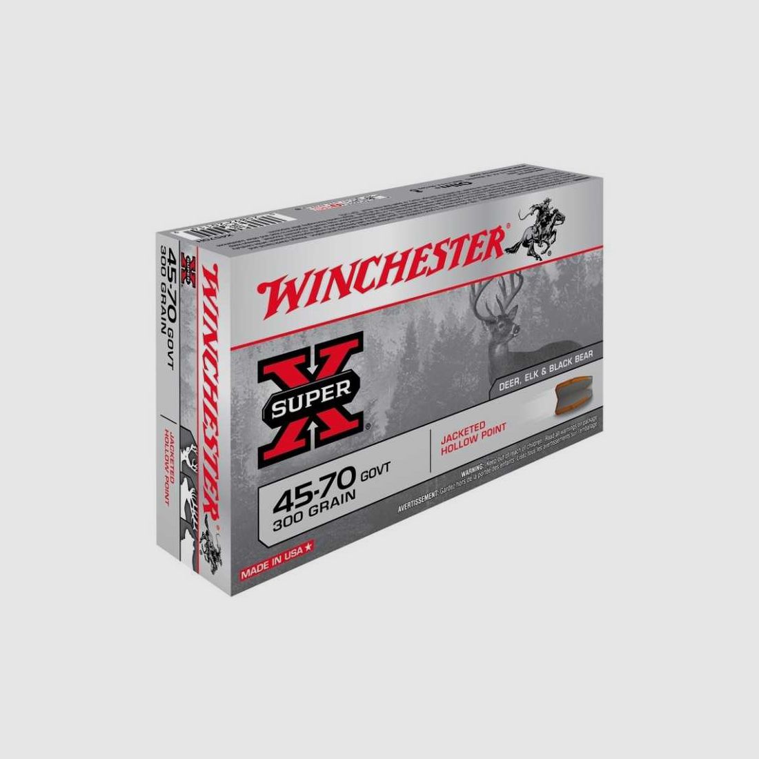 Winchester .45-70 GVT. JHP 300 gr, Bild 1 von 2