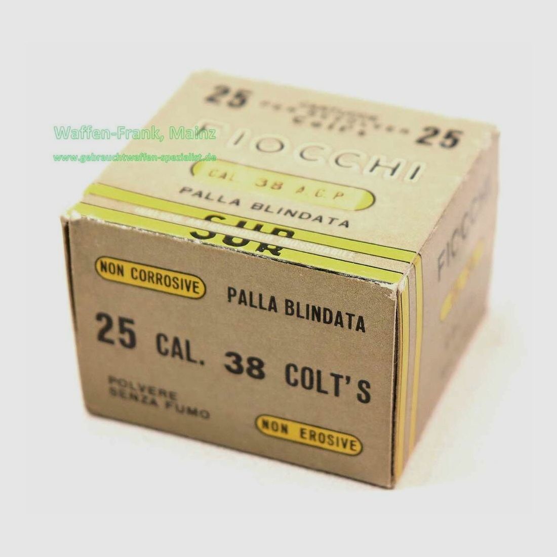 Fiocchi - Italian pistol ammunition .38 A.C.P.
