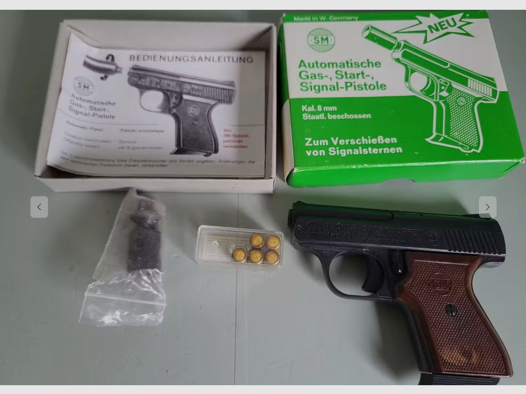 Pistola -Rhöner Mod. 15 Sportwaffe - W. Germania 1983 Anno - Completo