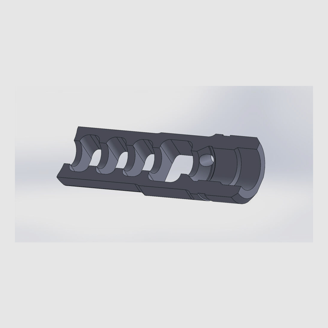Glarner Waffen Manufaktur + Handelshaus AG Switzerland SPC RECLESS Kompensator für 9mm Luger M15X1 rechts Läufe, Swiss Pistol Carbine, Switzerland