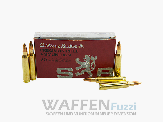 S&B .223 Rem. SMK HPBT 52grs 20 cartouches