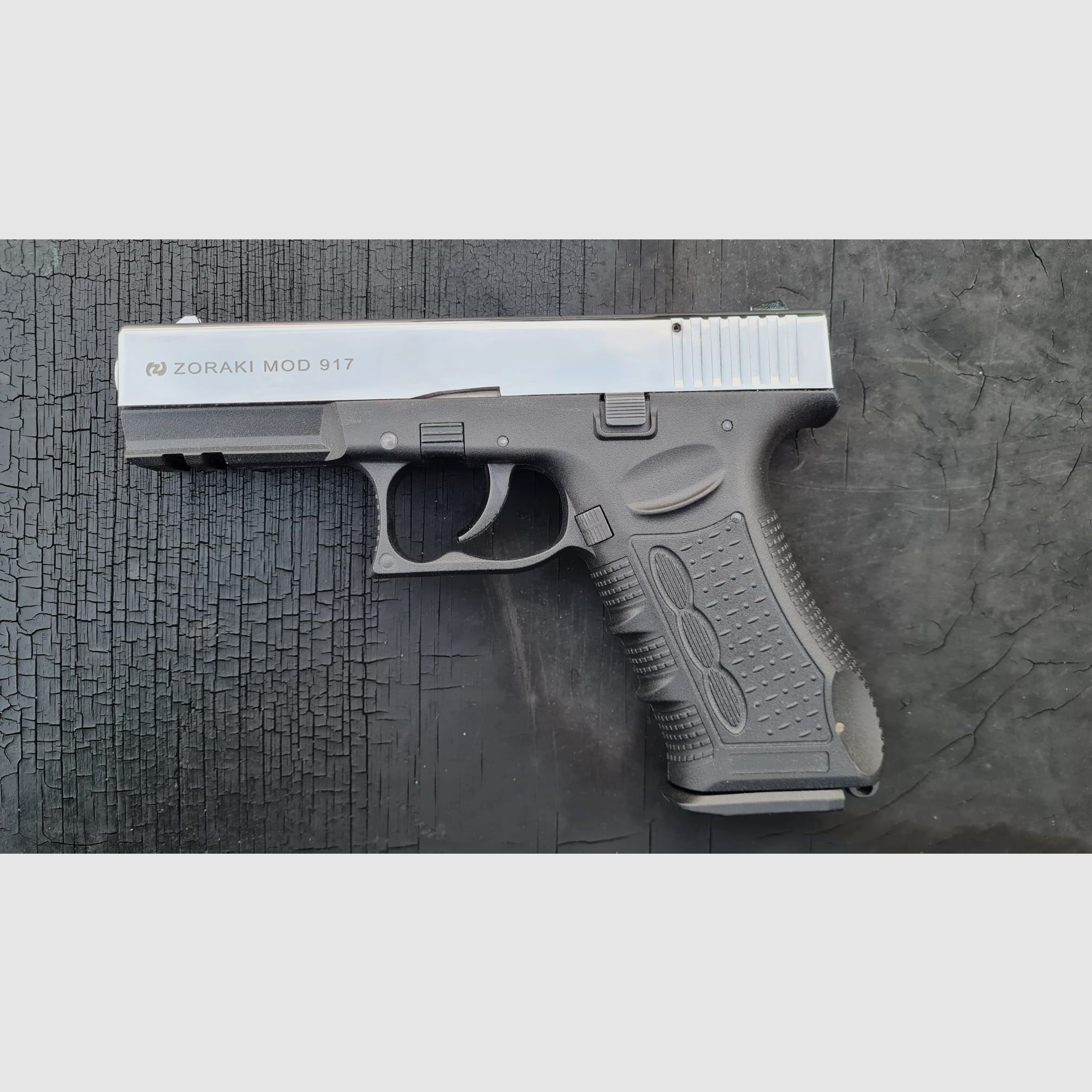 Zoraki 917 Chrome, 9mm P.A.K PTB 1023