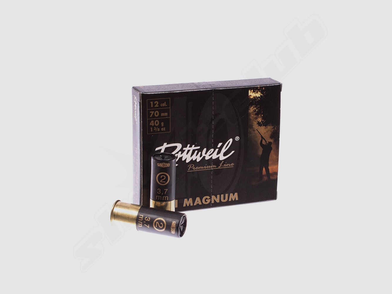Rottweil Schrot Semi-Magnum, 3,7mm im Kal. 12/70 - 10 Schuss, Bild 1 von 2