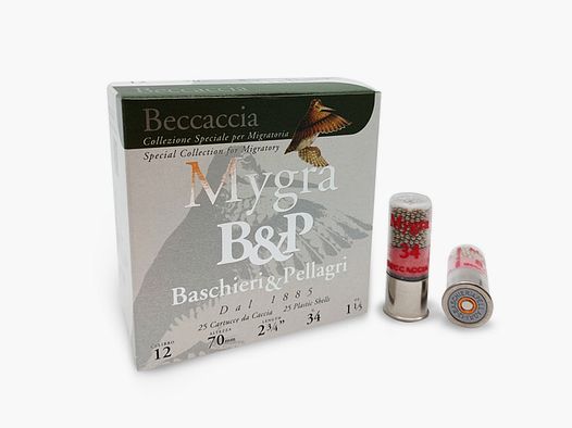 BASCHIERI & PELLAGRI MYGRA BECCACCIA 34G KAL. 12
