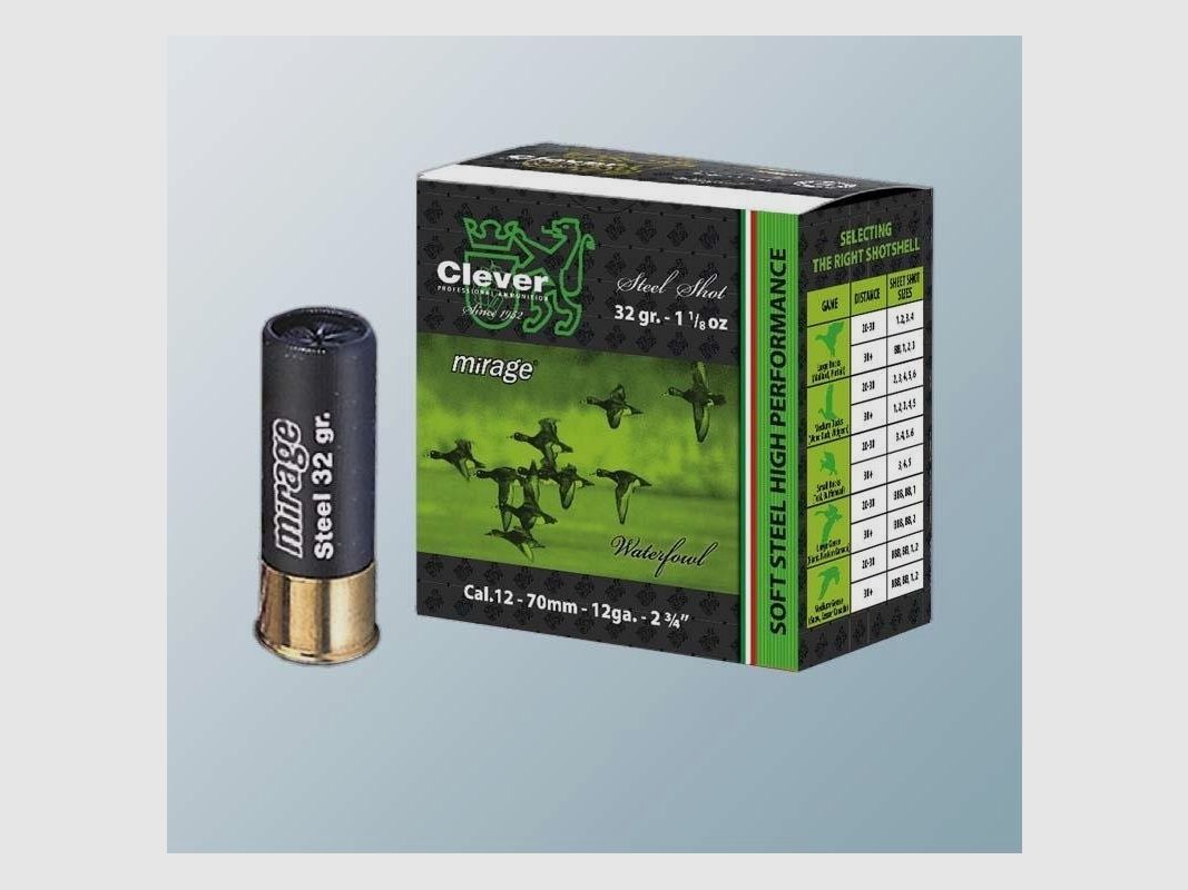 Clever Mirage T4 Wasserwild Kal. 12 32 g Nr. 5 25 Stk.