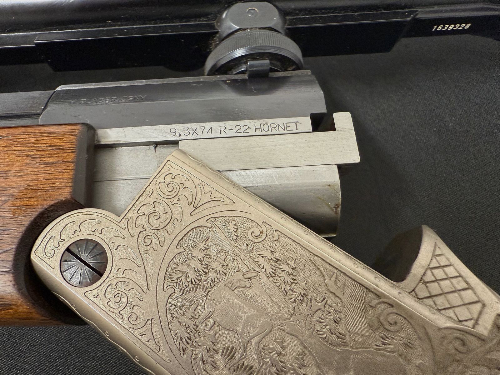 Blaser rifle de doble cañón 9,3x74R .22Hornet