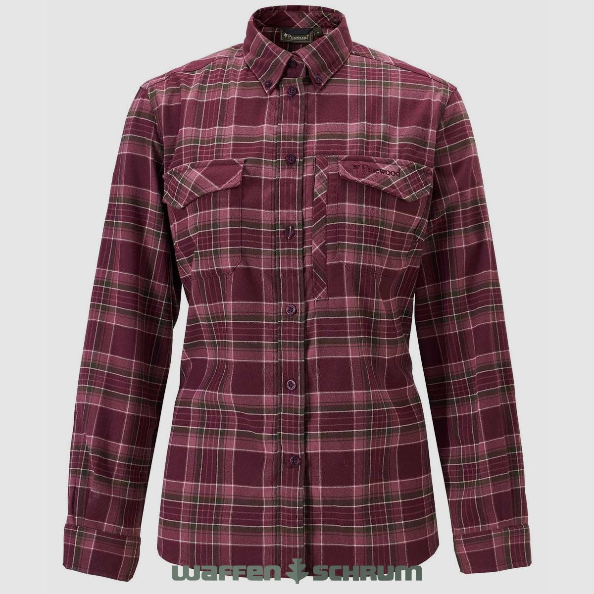 Pinewood Bluse Abisko Hiking Flanell Plum