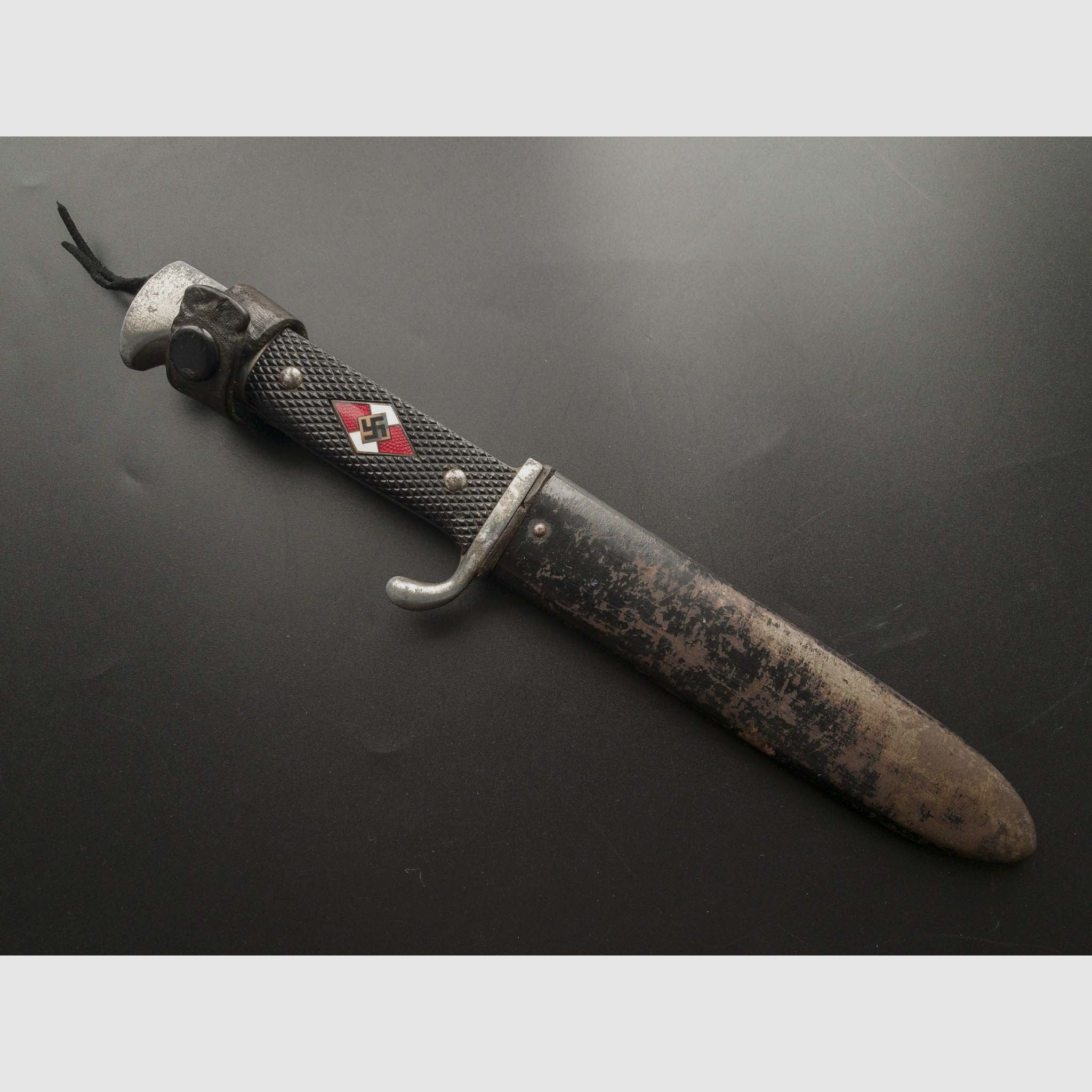 Original travel knife HJ with motto from Wk2 (RZM M7/66 1939)