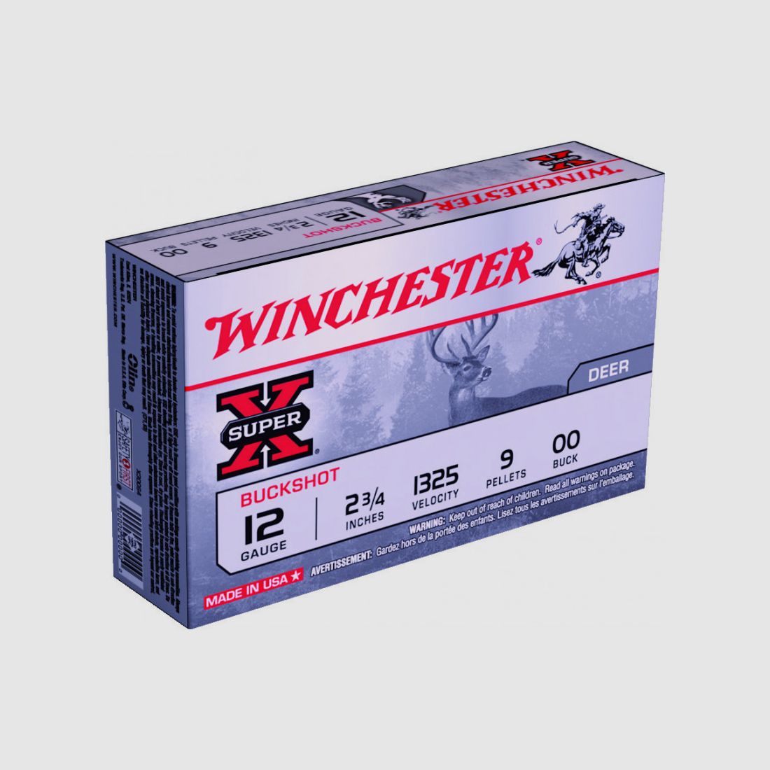 BOX MIT 5 PATRONEN WINCHESTER KALIBER 12/89 SUPER XX SCHROT, Bild 1 von 2