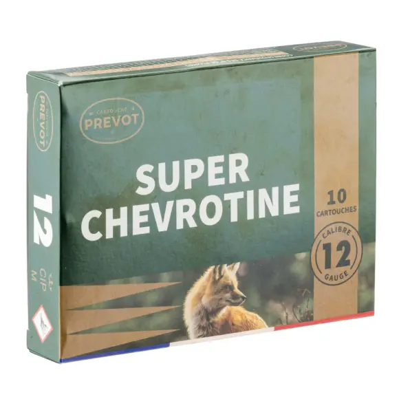 Cartouche Prévot Super Chevrotine Calibre 12/70, image 3 sur 10
