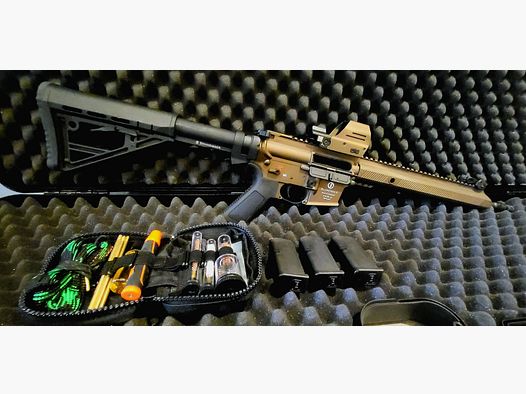 Schmeisser AR15-9 M4FL Burn Bronze - 9mm Luger