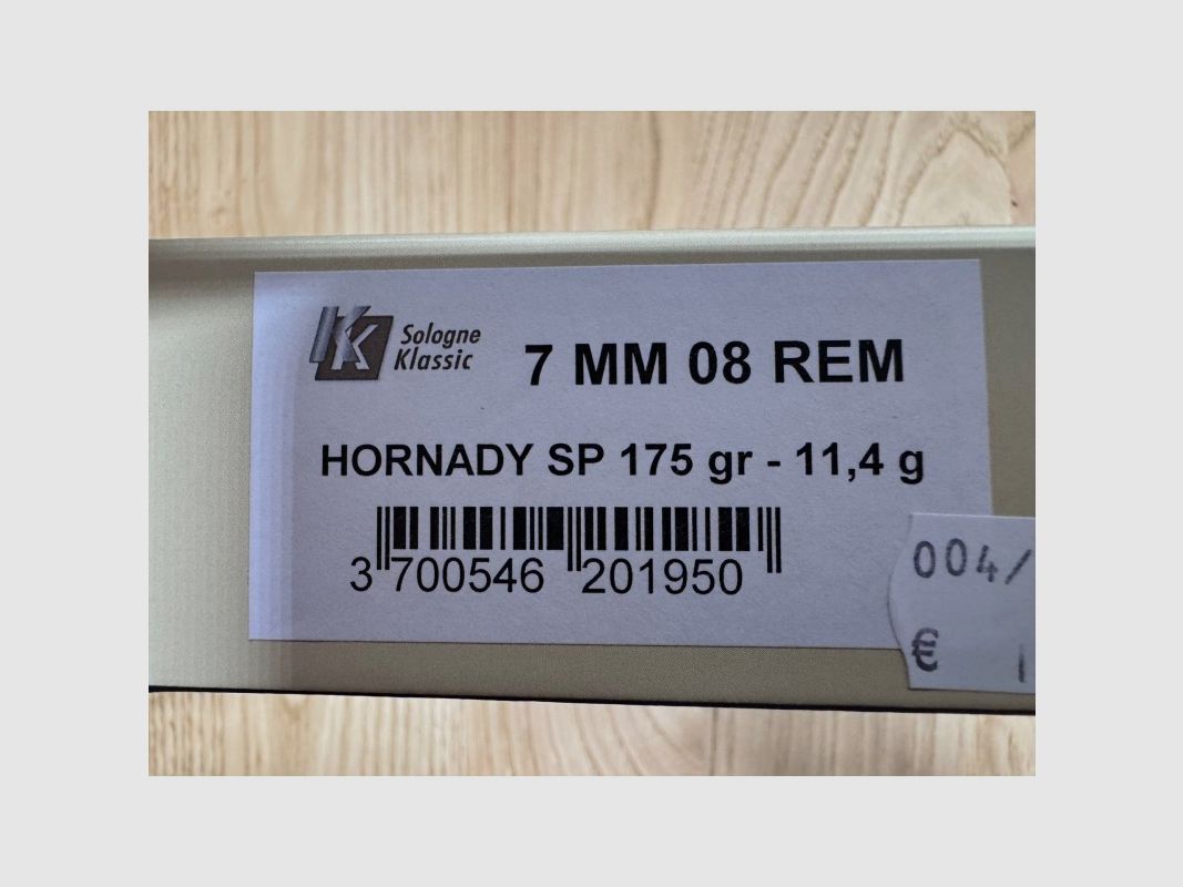 Sologne Hornady SP 7mm-08 175 grs, afbeelding 2 van 3