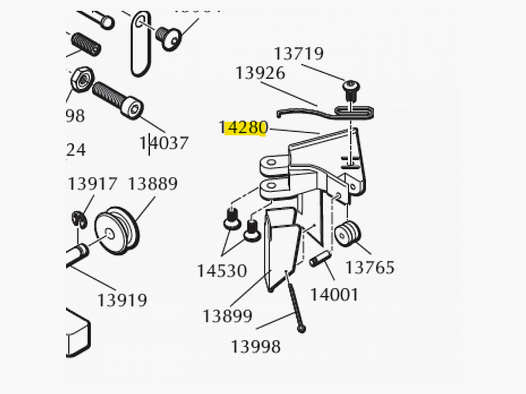 Dillon Roller bracket assembly