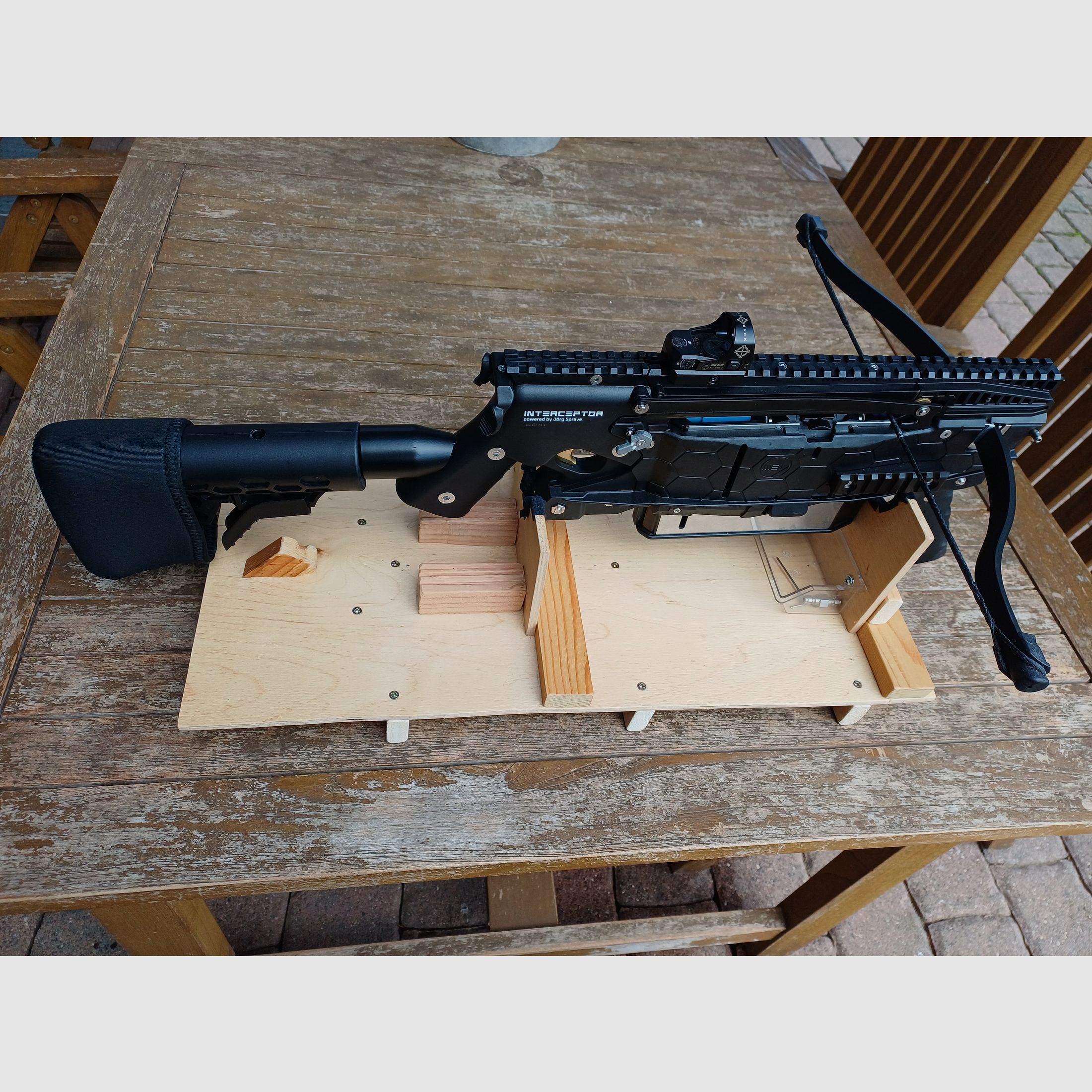 Hinterschaft, Schaftpolster für die Mey Interceptor Armbrust