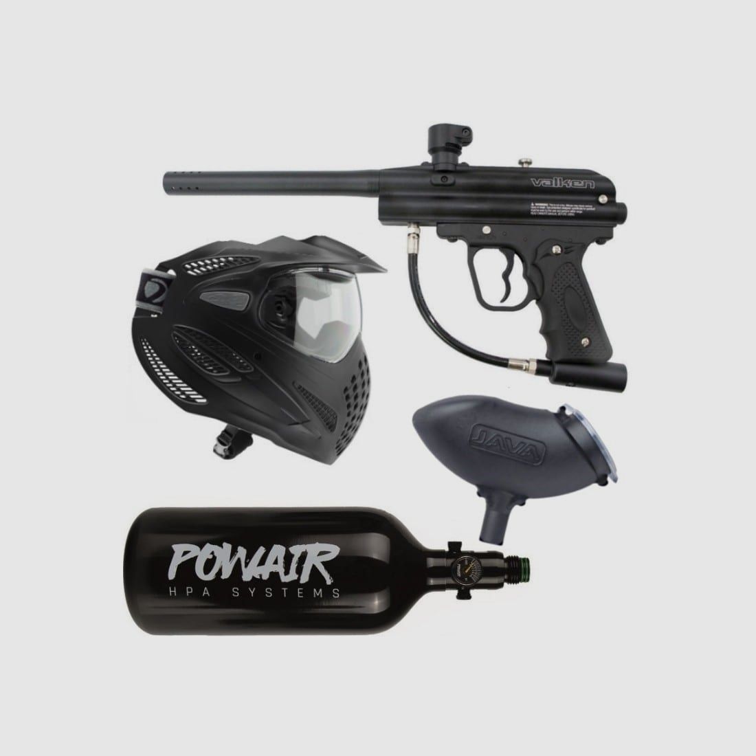 Pacchetto per principianti di marcatori da paintball Valken Razorback