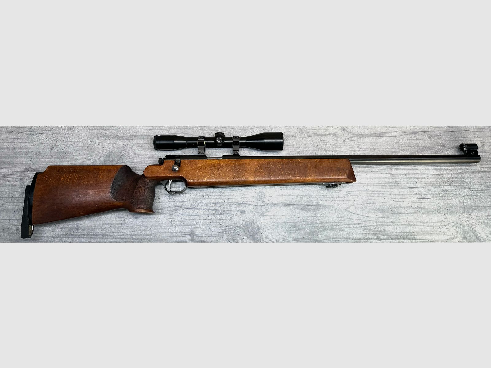 Suhl Mod. 150 Cal.: .22lr + S&B 10x42 + Anschütz - Diopter