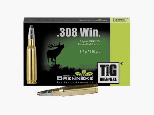 Brenneke .308 Win. 150GR TIG 20 Patronen