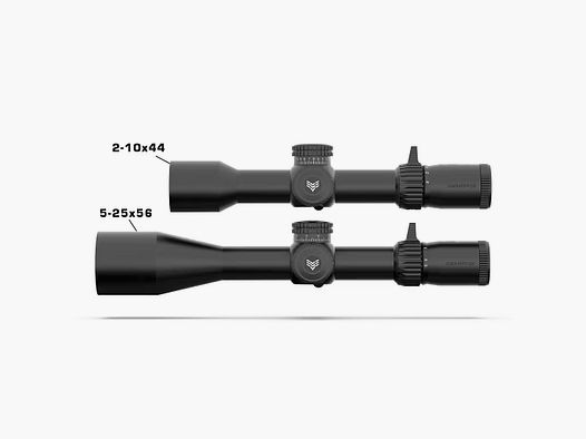 Swampfox Warhawk 5-25x56 FFP Präzisionszielfernrohr - Sharpshooter MIL-Absehen, 34 mm