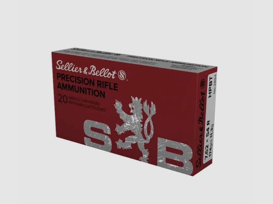 7.62x54R Sellier & Bellot HPBT 174grs., Bild 1 von 2