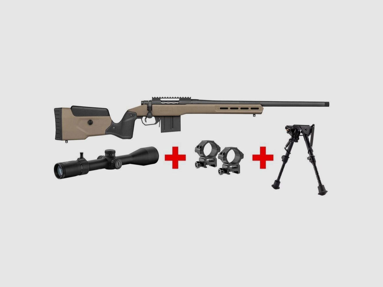 Pack Mossberg LR Tactical 308W RTI 6-24×50 Zweibein Harris, Bild 1 von 5